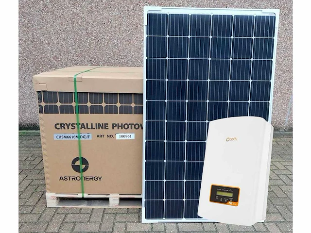 12 zonnepanelen met solis 3,6k omvormer - afbeelding 1 van  3