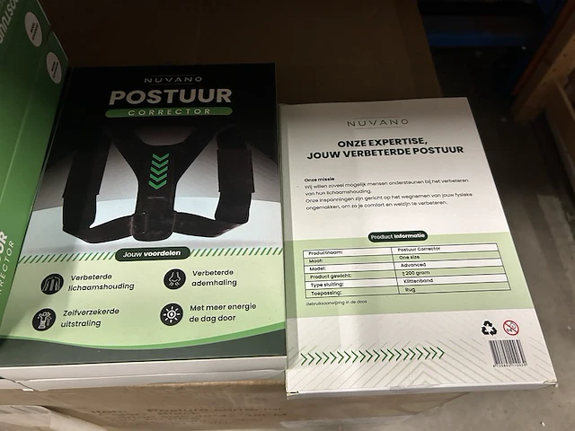 120x postuur corrector, rugbrace, houding corrector nuvano - afbeelding 4 van  4
