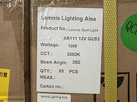 120x spot light ar111 10w 3000k cri >90 lemnis lighting - afbeelding 2 van  3