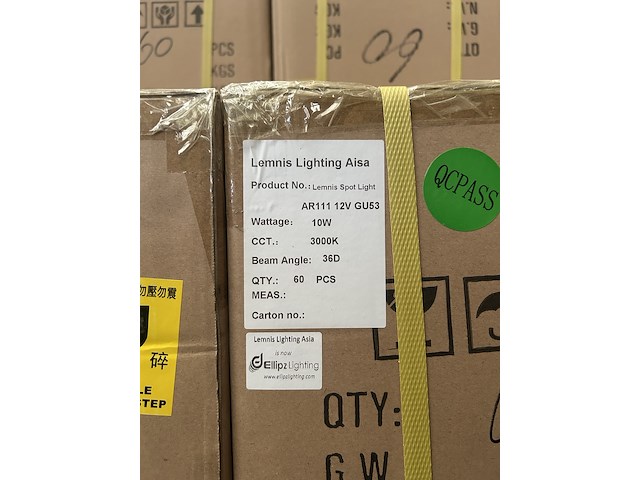 120x spot light ar111 10w 3000k cri >90 lemnis lighting - afbeelding 2 van  3