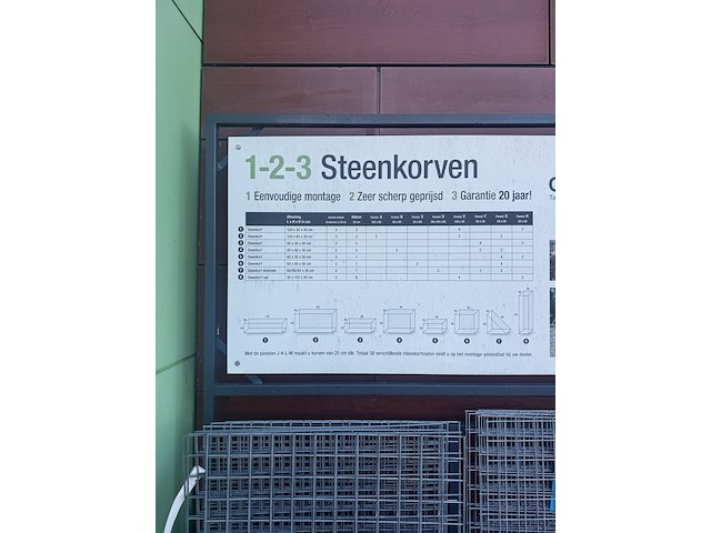 123 steenkorvenrek + voorraad - afbeelding 5 van  5