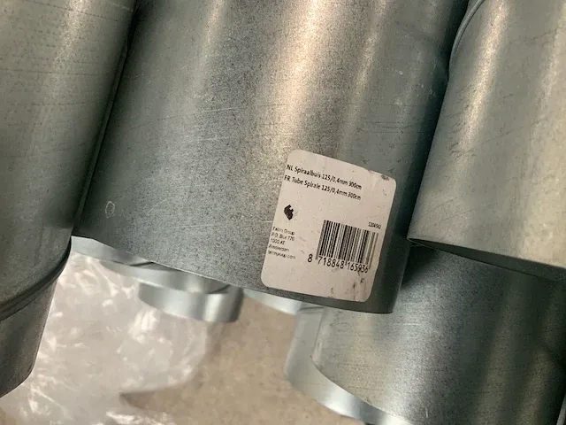 125mm partij afzuigbuizen/spiraalbuizen - afbeelding 4 van  4