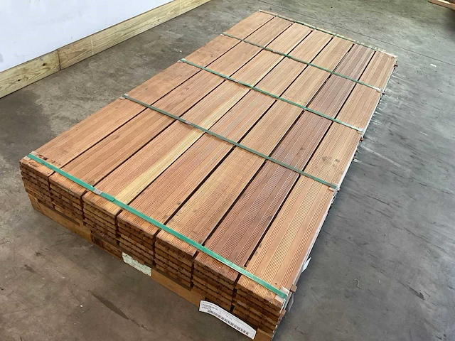 12,64m² elephant - vlonderplank hardhout semi-ribbel 215x14.5x2.1 cm - afbeelding 2 van  7
