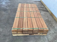 12,64m² elephant - vlonderplank hardhout semi-ribbel 215x14.5x2.1 cm - afbeelding 3 van  7