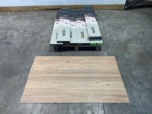 12,9m² pure. click 55 vinyl kliklaminaat authentic oak honey - afbeelding 1 van  11