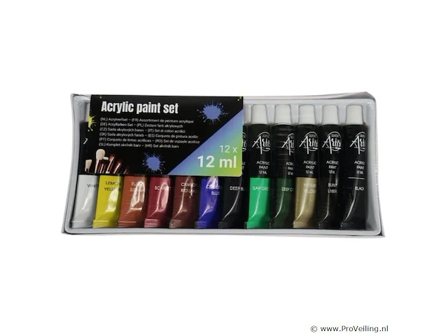 12delige verfset acryl - afbeelding 1 van  1