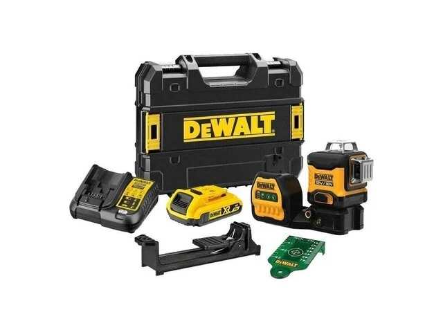 12v / 18v li-ion accu kruislijnlaser set (1x 2.0ah accu) in koffer - groen - afbeelding 1 van  3