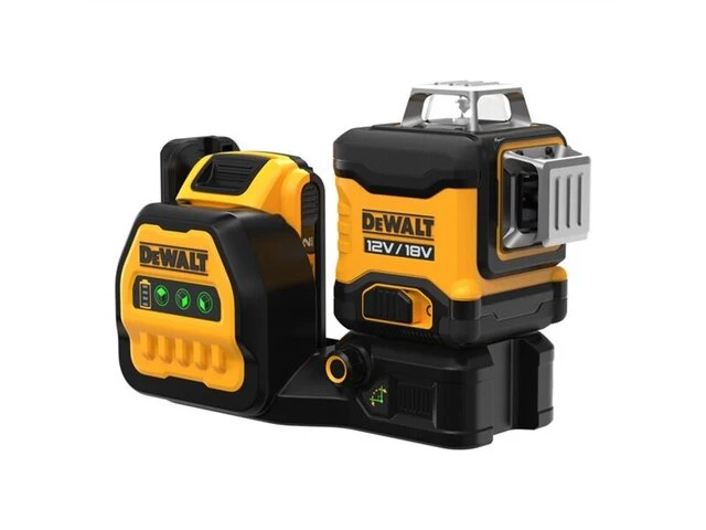 12v / 18v li-ion accu kruislijnlaser set (1x 2.0ah accu) in koffer - groen - afbeelding 3 van  3