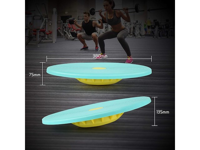 12x 2-in-1 balance board, evenwichtsplank ultrasport - afbeelding 2 van  5