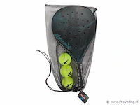 12x adrenix padelset - turquoise/rood/blauw - afbeelding 1 van  3