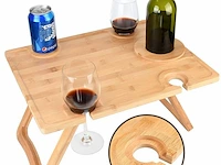 12x bamboe wijntafel 43x32 cm - afbeelding 2 van  3