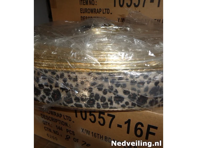 12x brede damesriem panterprint - afbeelding 1 van  3
