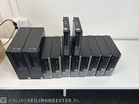 12x computer dell , optiplex pc's, zwart
