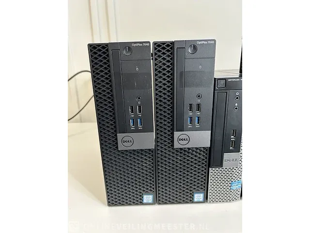 12x computer dell , optiplex pc's, zwart - afbeelding 5 van  8