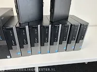 12x computer dell , optiplex pc's, zwart - afbeelding 7 van  8