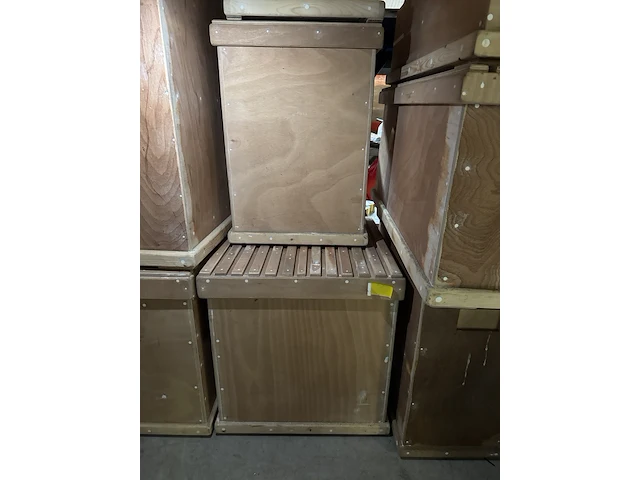 12x houten opbergkisten, zuilen - afbeelding 7 van  8