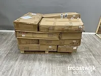 12x keukentrolley op wieltjes - serveerwagen - wit/grenenhout - met lades - rolwagen keuken - afbeelding 3 van  4