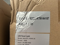 12x led paneel 36w 4000k 595x595 ellipz lighting - afbeelding 3 van  3