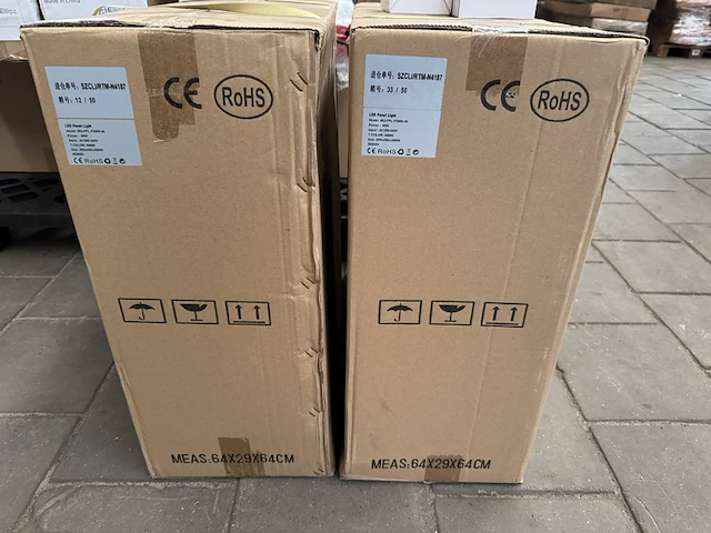 12x led panel light 36w 4000k 595x595x30 mm ellipz lighting - afbeelding 3 van  3