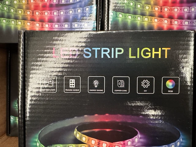 12x led rgb strip 5 meter - afbeelding 3 van  4
