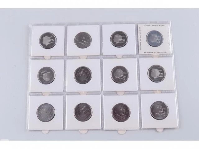 12x munten 1 florin aruba - afbeelding 7 van  10