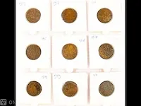 12x munten koningin wilhelmina 1912-1941 - afbeelding 1 van  2