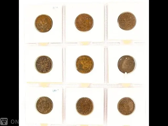 12x munten koningin wilhelmina 1912-1941 - afbeelding 2 van  2