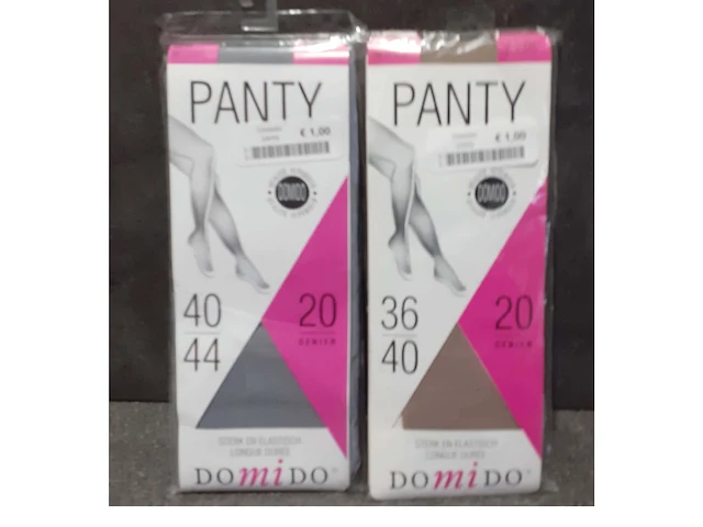 12x panty domido kleur/maat in de mix - afbeelding 1 van  3