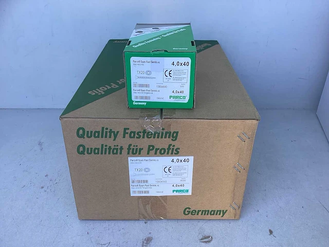 (12x) parco® spaanplaatschroeven 4,0 x 40mm span-fast blauw verzinkt - tx20 (6000 stuks) - afbeelding 1 van  2
