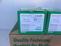 (12x) parco® span-fast | 1090t | 4,0 x 60mm | blau-verzinkt | teilgewinde | tx (2400 stuks) - afbeelding 2 van  2