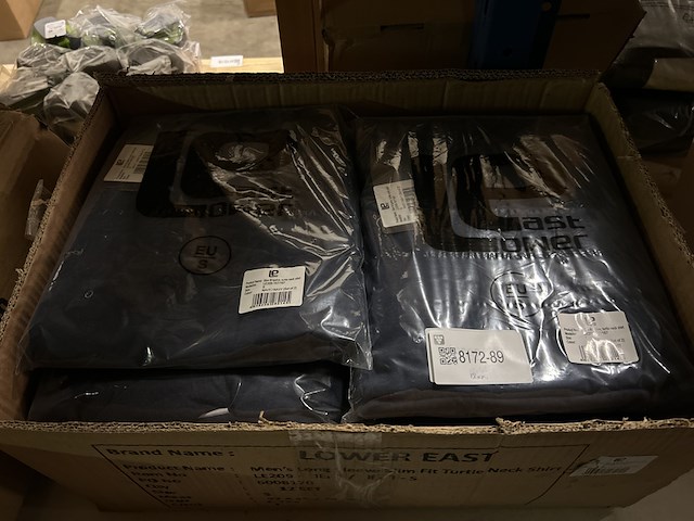 12x set van 2 heren coltrui maat s lower east, donkerblauw - afbeelding 3 van  6