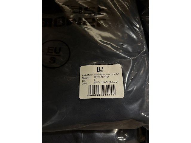 12x set van 2 heren coltrui maat s lower east, donkerblauw - afbeelding 5 van  6