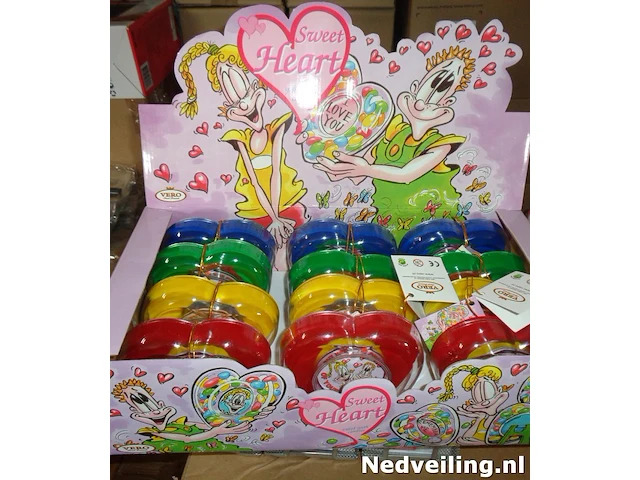 12x sweet heart fotolijstjes in display - afbeelding 1 van  3