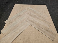 13 m2 pvc spc click visgraat met xps onderlaag - 750 x 150 x 6,5 mm - afbeelding 3 van  3