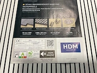 13,3 m² hdm akoestische wandpanelen - clair white - 138,8x20,1 cm - afbeelding 6 van  8