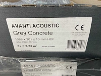 13,3m² hdm akoestische wandpanelen - betongrijs - 138,8x20,1 cm - afbeelding 7 van  8