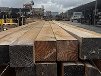 13x 400 cm , 1x 300 cm douglas paal |geschaafd , 14 x 14 x 400 cm - afbeelding 2 van  3