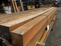 13x 400 cm , 1x 300 cm douglas paal |geschaafd , 14 x 14 x 400 cm - afbeelding 3 van  3