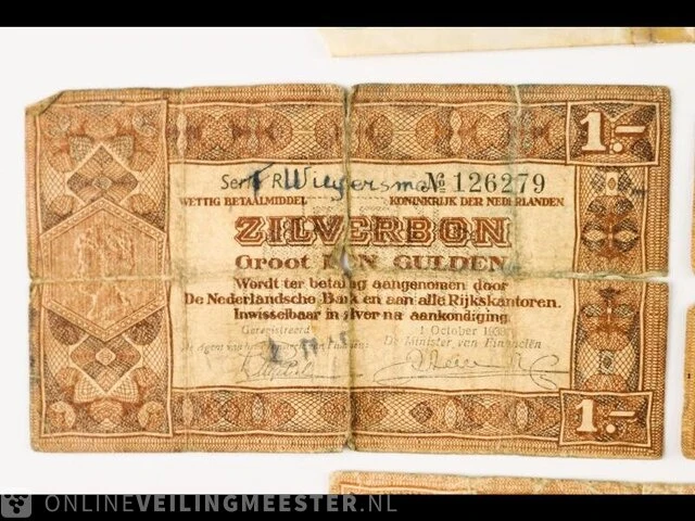 13x nederlandse bankbiljetten 1937-1966 - afbeelding 2 van  14