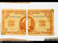 13x nederlandse bankbiljetten 1937-1966 - afbeelding 13 van  14