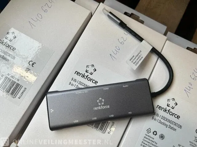 13x usb c 9-in-1 docking station renkforce - afbeelding 4 van  7