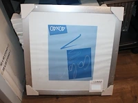 14 aluminiumkleurige fotolijsten 40 x 40 cm. - afbeelding 2 van  2