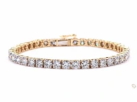 14 karaat geelgouden armband met 10,34 crt. diamant - afbeelding 8 van  8