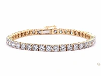 14 karaat geelgouden armband met 10,34 crt. diamant - afbeelding 8 van  8