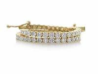 14 karaat geelgouden armband met 3,05 crt. diamant - afbeelding 5 van  8