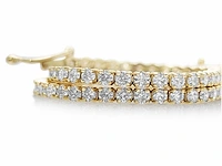 14 karaat geelgouden armband met 3,05 crt. diamant - afbeelding 8 van  8