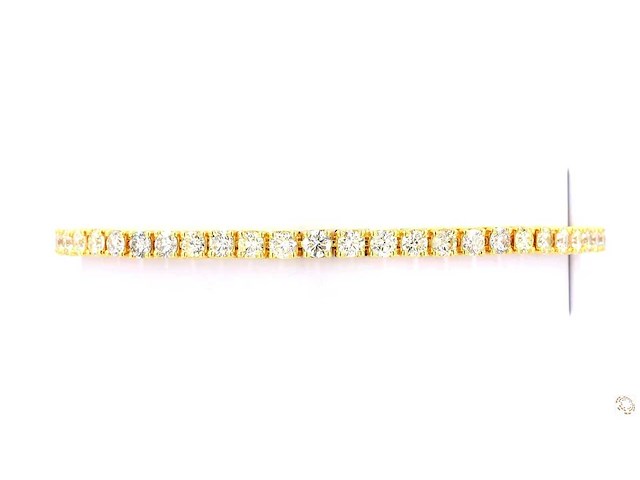 14 karaat geelgouden armband met 4,68 crt. diamant - afbeelding 5 van  5