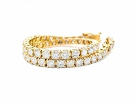 14 karaat geelgouden armband met 5,30 crt. diamant - afbeelding 4 van  6