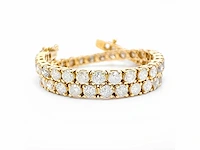 14 karaat geelgouden armband met 5,30 crt. diamant - afbeelding 5 van  6
