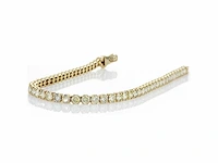 14 karaat geelgouden armband met 5,63 crt. natuurlijke diamant - afbeelding 5 van  6